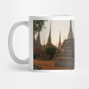 A first group of small stupa at Phra Chedi Rai in Wat Pho temple complex, Bangkok Mug